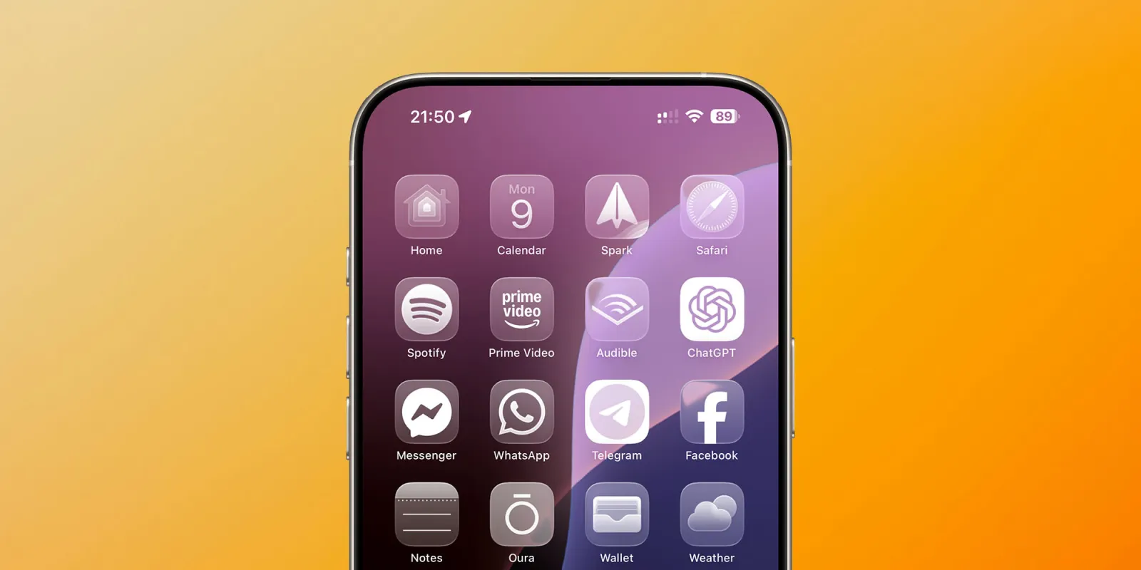 Giao diện Liquid Glass trên iOS 26